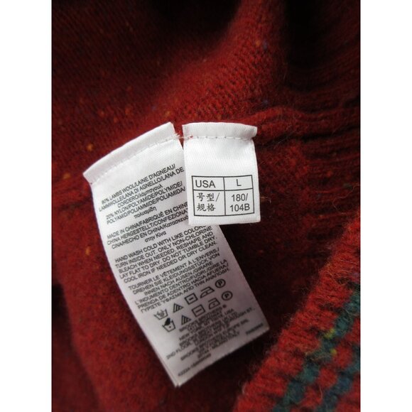 Brooks Brothers Sweater Large Lambs Wool Blend Speckled Pullover Knit * - Picture 10 of 11